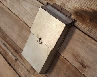 On Sale! Charming Rustic Metal MAILBOX - Vintage Antique Style Galvanized US Mail Post Office Letter Box