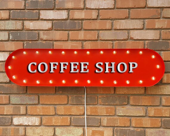 On Sale 39 Coffee Shop Bar Cafe Bar Mocha Americano Etsy