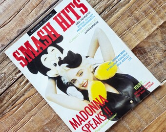 Madonna - Vintage SMASH HITS Magazine - New Condition - December 30 1987 - January 12 1988
