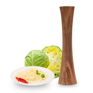 Masontops Pickle Packer Acacia Wood Vegetable Fermentation Tamper Cabbage Sauerkraut Pounder Fermenting Food Tool image 1