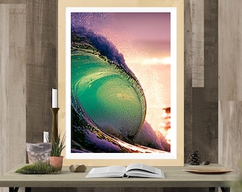wave print, wave art, beach print, beach decor, beach art, ocean art, coastal art, coastal print, printable