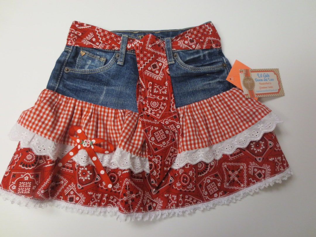 スカート the red thread S lace up skirt denim THEREDTHREAD/ザレッドスレッド】S lace up skirt denim