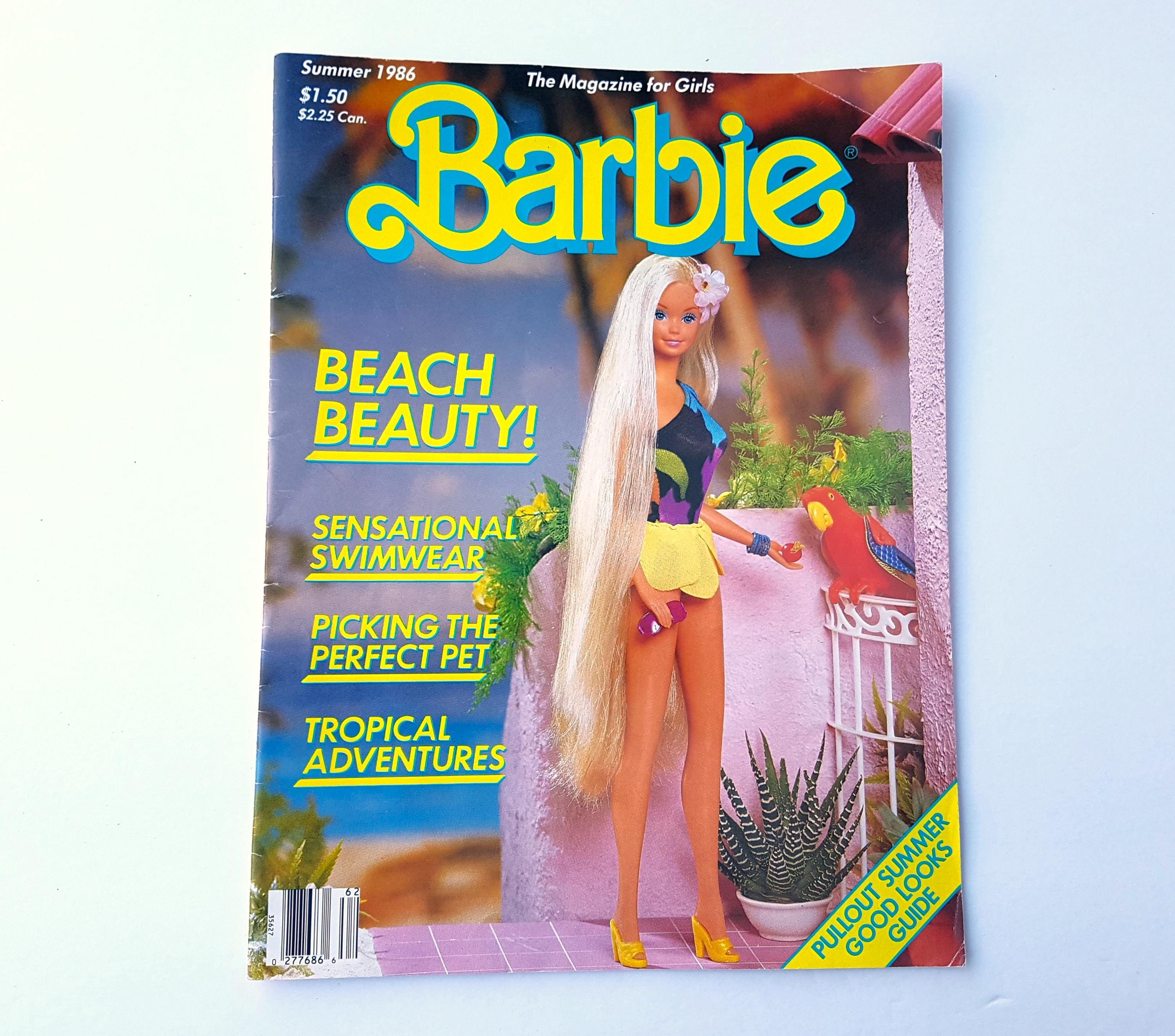 Barbie's Summer 1986　創刊号 Vintage BARBIE Magazine Summer 1986: Beach Beauty, 80s Toys Ads