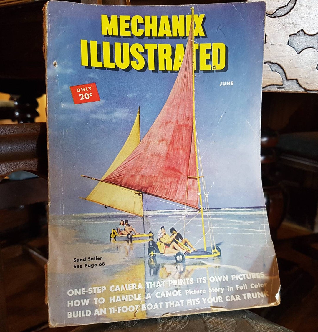 Mechanix Illustrated Magazine June 1947 204 Fawcett Publication PB Make