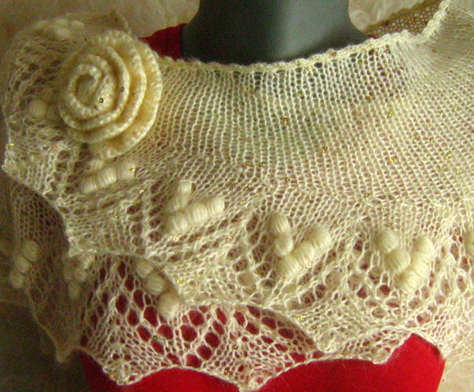 knitted shawl wedding