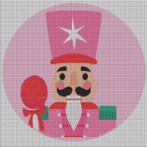 Nutcracker Canvas Needlepoint  – 14 Count Mesh, Christmas Needlepoint,