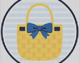 Cabas de plage en toile pour broderie – 4 x 4 rond | Adapté aux débutants