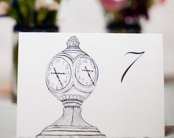 Grand Central Station NYC Print or Wedding Table Number Card