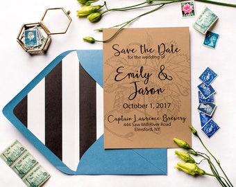 Rustic Brewery Save the Dates | Digital Download | Printable Save the Date | Hops Wedding Save the Date