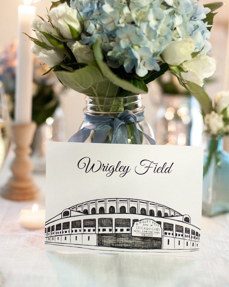 Chicago Icons Wedding Table Numbers Chicago Wedding Theme Chicago Landmarks, Set of 10, 15, 20, 25, or 30 image 5