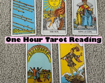 One Hour Tarot Reading (11am-8pm CST)