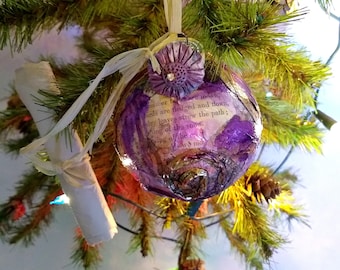 Do you love poetry?  Vintage Henry Wadsworth Longfellow 134 year old Poem Ornament 3.25 inch