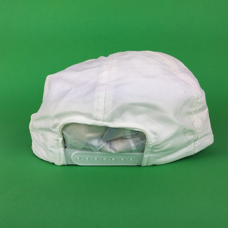 Embroidered White Baseball Cap Hat Snapback Men\u2019s Size Cotton Vintage 90s San Joaquin County Fair California