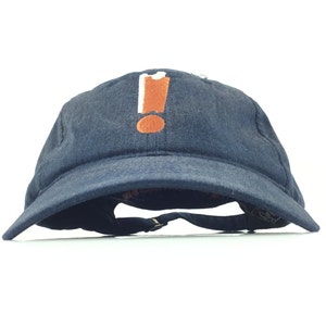 Vintage 1990s StubHub (Concert Ticket Reseller Co.) Blauer verblasster Baseball Cap Hut Adj. Herren Baumwolle mittlerer Größe