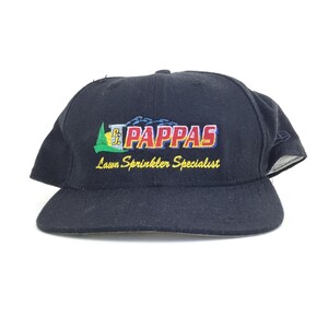 Vintage 1990s PAPPAS Lawn Sprinkler Specialist - Baseball Cap Hat Snapback Mens Size