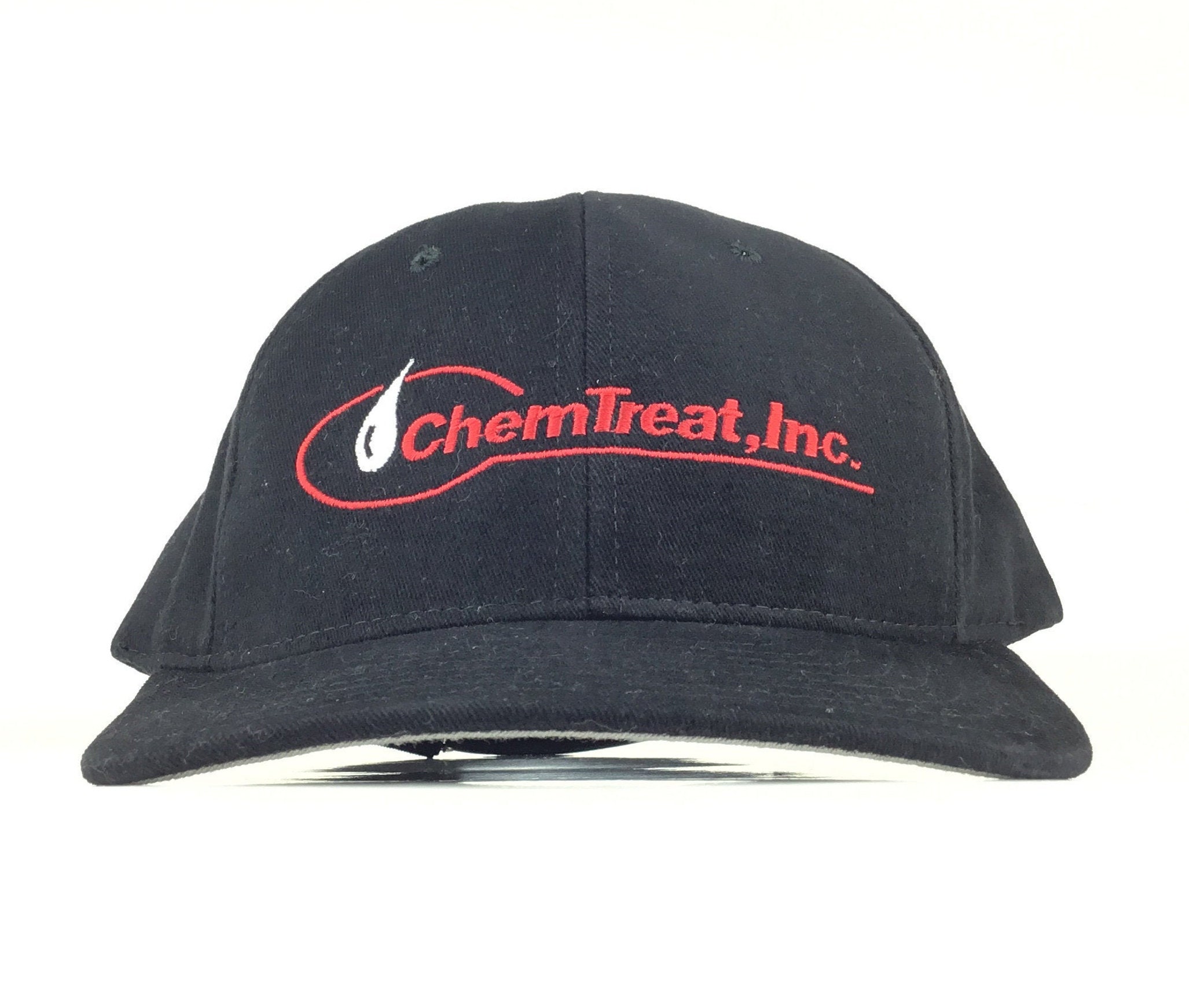 Vintage 90s Chemtreat Inc industrial Water Co. Black Baseball Cap Hat