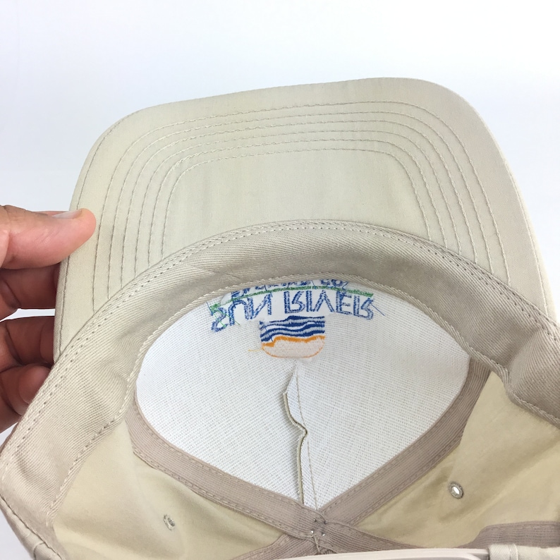 Vintage 90s Sun River Packing Co Waterford California K-Products Brand Embroidered Baseball Cap Hat SnapbackMens Size Made In USA