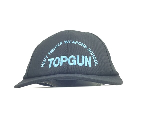 Vintage 2000s TOP GUN Navy Fighter Weapons School Bla… Gem