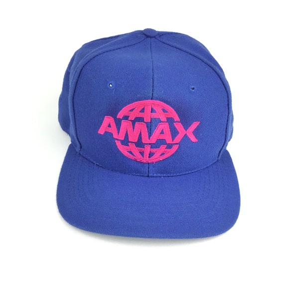 Vintage 1990s AMAX Baseball Cap Hat SnapBack Mens… - image 4