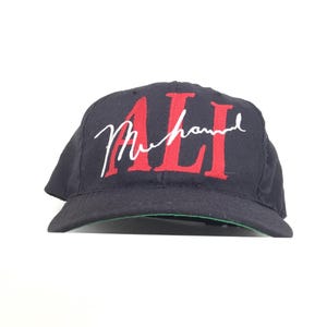 Vintage 1990s Muhammad Ali Vintage Hat Nutmeg Brand I Am The Greatest Snapback Baseball Hat Cap Mens Made in USA