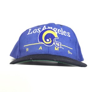 Vintage 1990s Team NFL Saint St. Louis Rams Football EASTPORT Brand Baseball Cap Hat Adj. Mens Size Wool