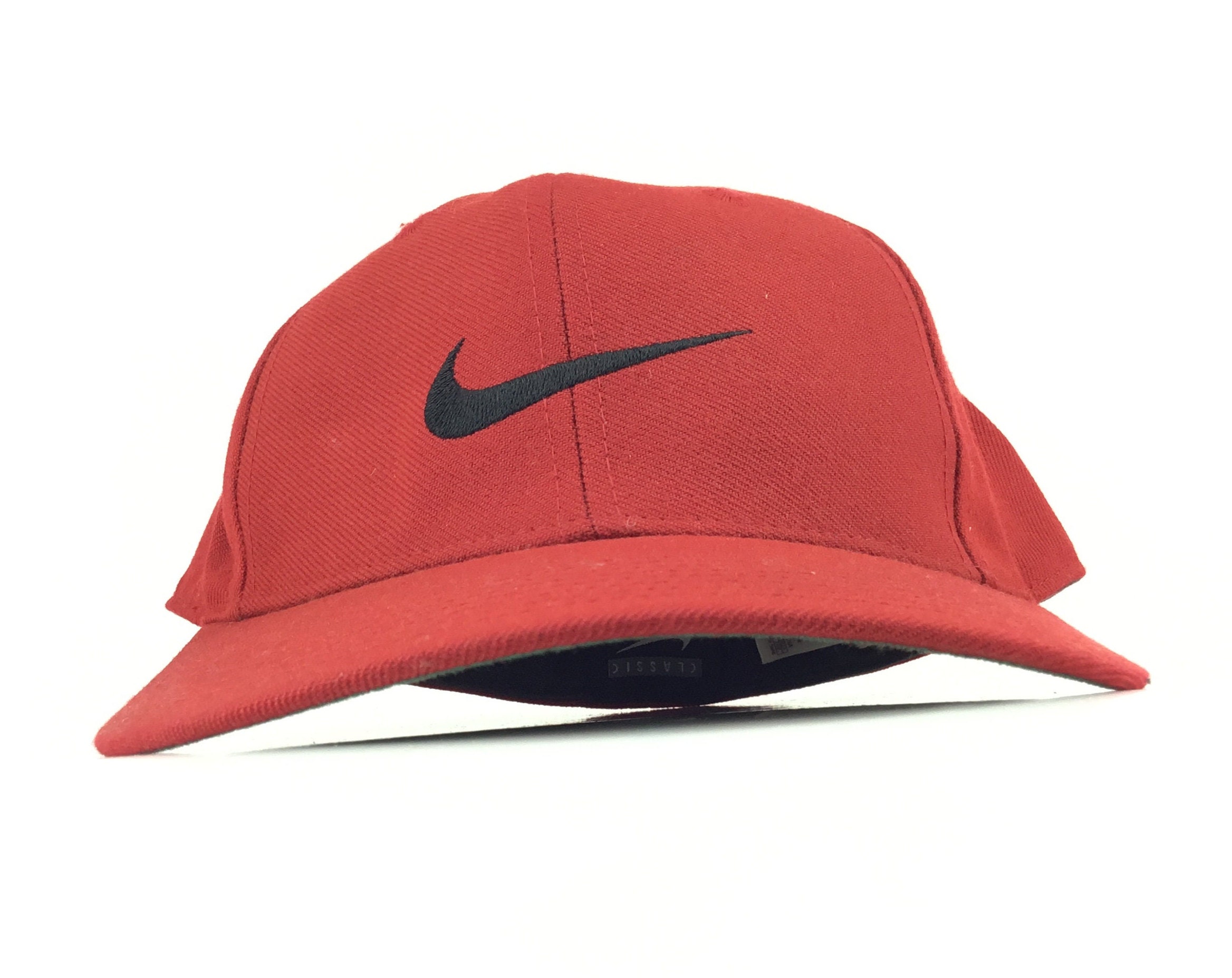 Vintage 1990s Nike bordado Swoosh Logo de béisbol roja - Etsy