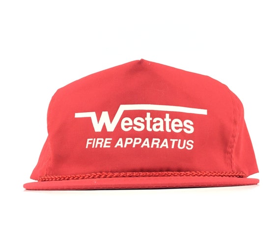 Vintage 90s WESTATES Fire Apparatus Red 