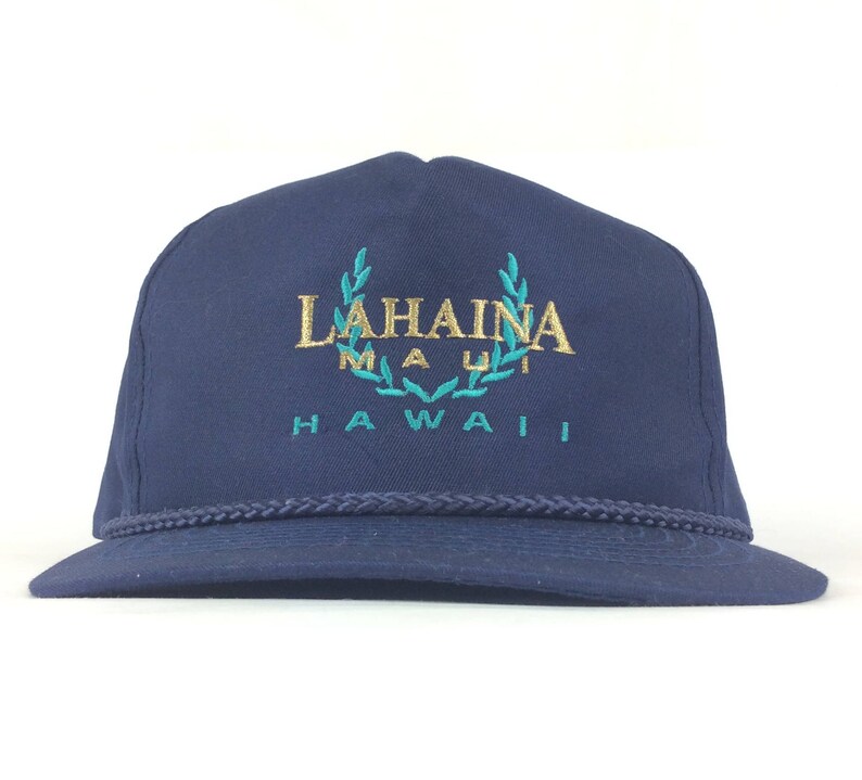 Lahaina Maui Hawaii Embroidered Navy Blue Baseball Cap Hat Etsy
