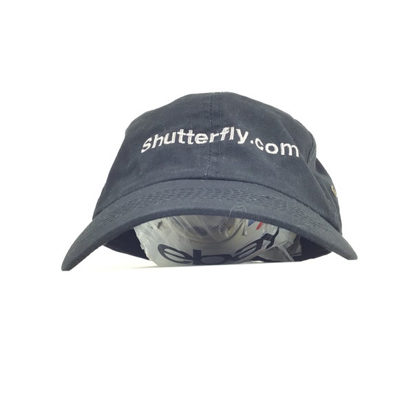 Vintage 2000s Shutterfly Dot Com Baseball Cap Hat Adj. Mens Size cotton