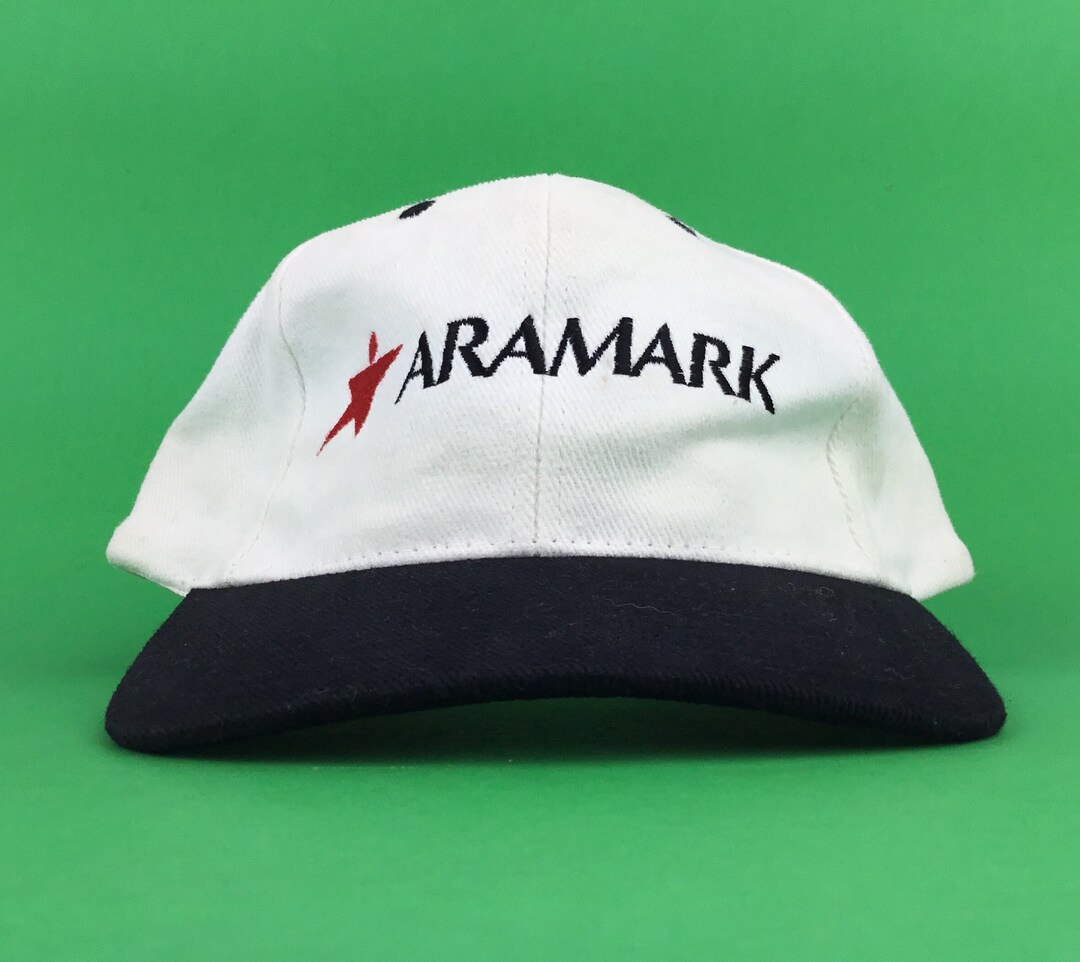 Vintage 1990s ARAMARK food Service Company Baseball Cap Hat Adj. Mens