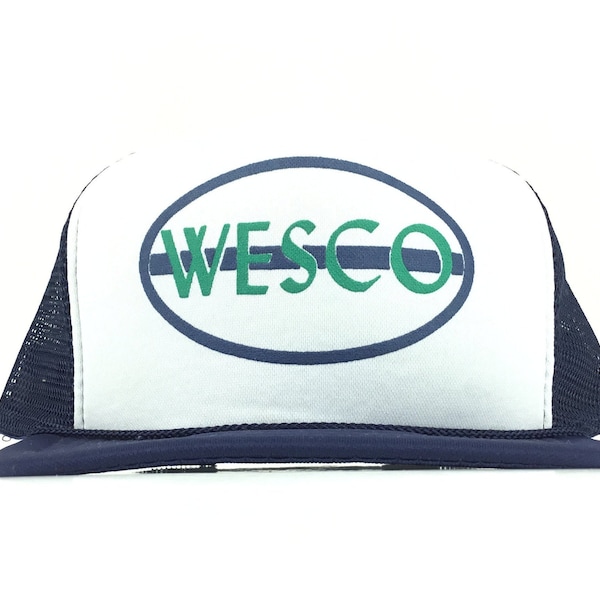 Vintage 90s WESCO Trucker Hat Cap Snapback Men’s Size Polyester