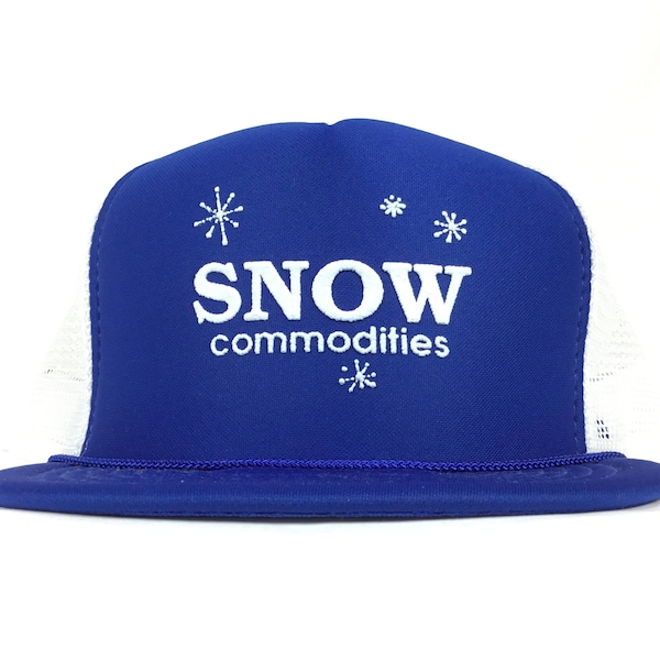 Vintage 90s SNOW Commodities Trucker Hat Cap Snapback Men’s Size