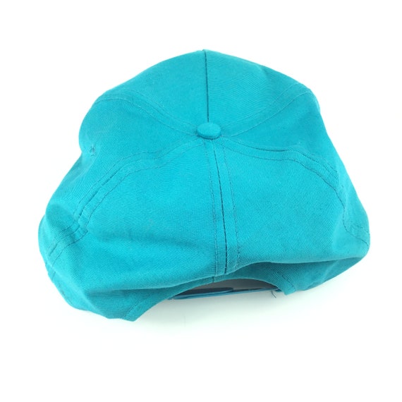 Vintage 1990s THE PACIFIC BANK Teal Baseball Cap … - image 5