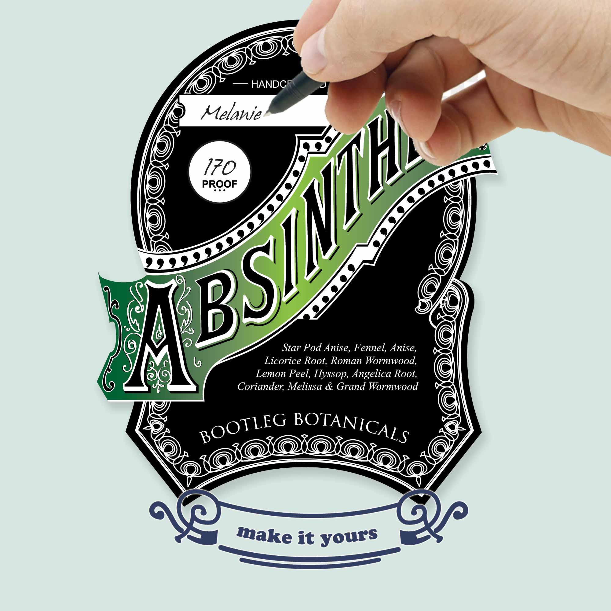 Printable Absinthe Label: Vintage DIY Cocktail Bottle (digital Download ...