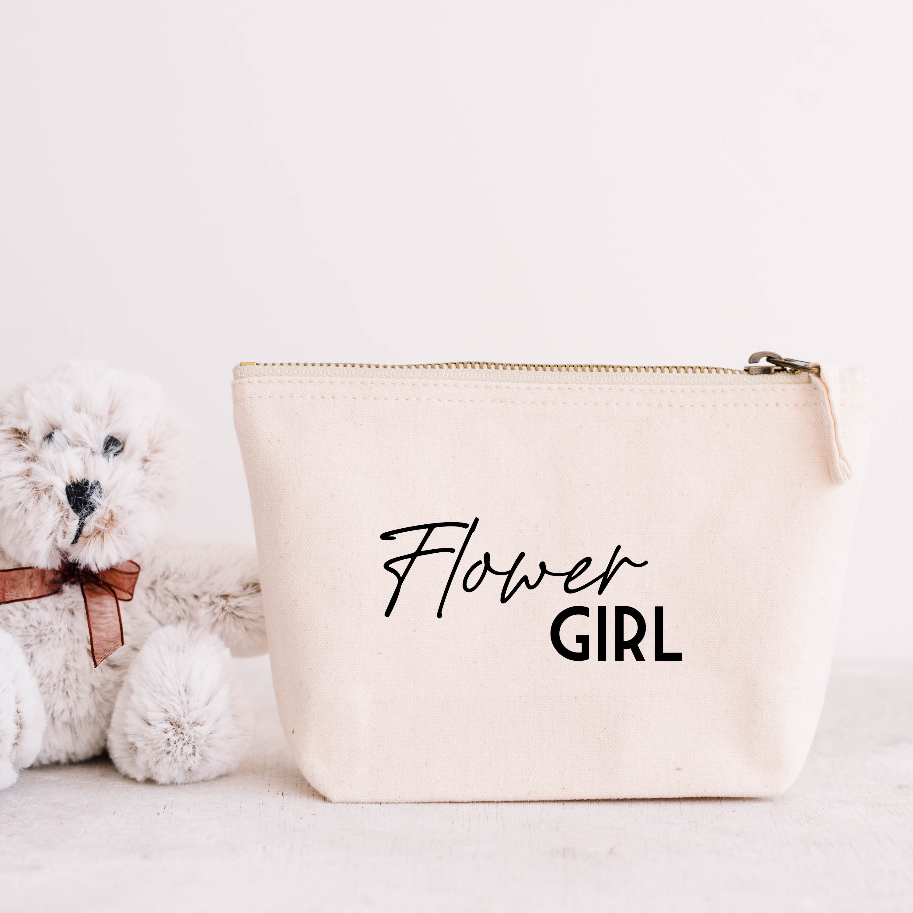 Flower girl makeup bag deals
