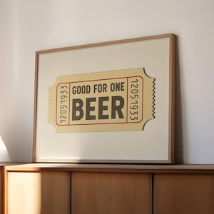 Vintage Bierkarte Kunst Bierliebhaber Wanddekor Mann Höhle Druck Bar Dekor Retro Küche Hausbar Handwerk Bier Enthusiast Geschenk Pub Kunst Verbot