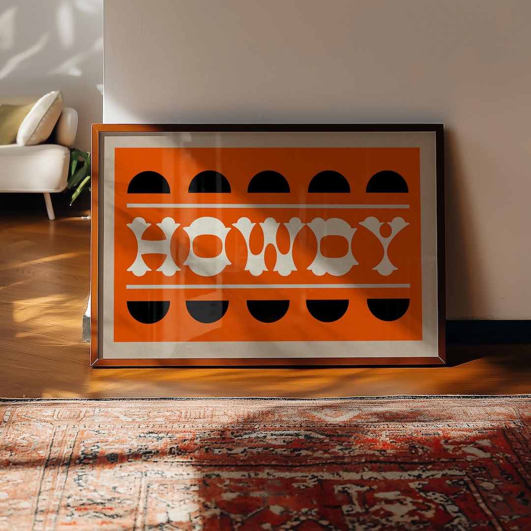 Wall Art Print Home Decor Cowboy Gift Western Unframed for Dorm ...