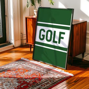 Golf Zimmer Dekor Wand Kunst Druck Golf Geschenk für Männer Büro Dekor Golf Poster Man Höhle Golf Dekor Spiel Zimmer Wand Kunst Dekorative Sport Thema