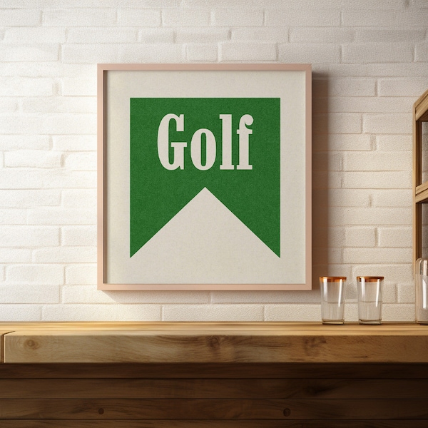 Golf Poster Wall Decor Art Print Square Typography Art Poster For Office Print For Bar Decor Poster Art Gift For Golfer Decor Artwork