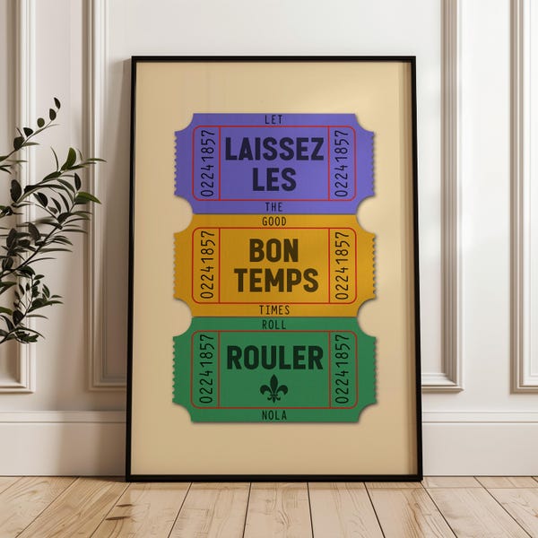 New Orleans Wall Art Print French Quarter Home Decor Louisiana Art Gift New Wall Display Bar Design Space Accent Classic Style