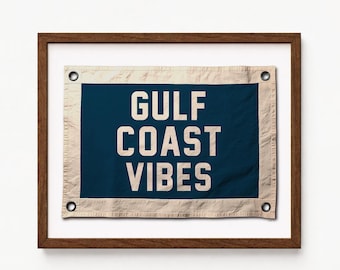 Beach House Wall Art Print Nautical Paper Navy Blue Vintage Ocean Coastal Artwork Vacation Home Seaside Hanging Gulf Coast Vibes Retro