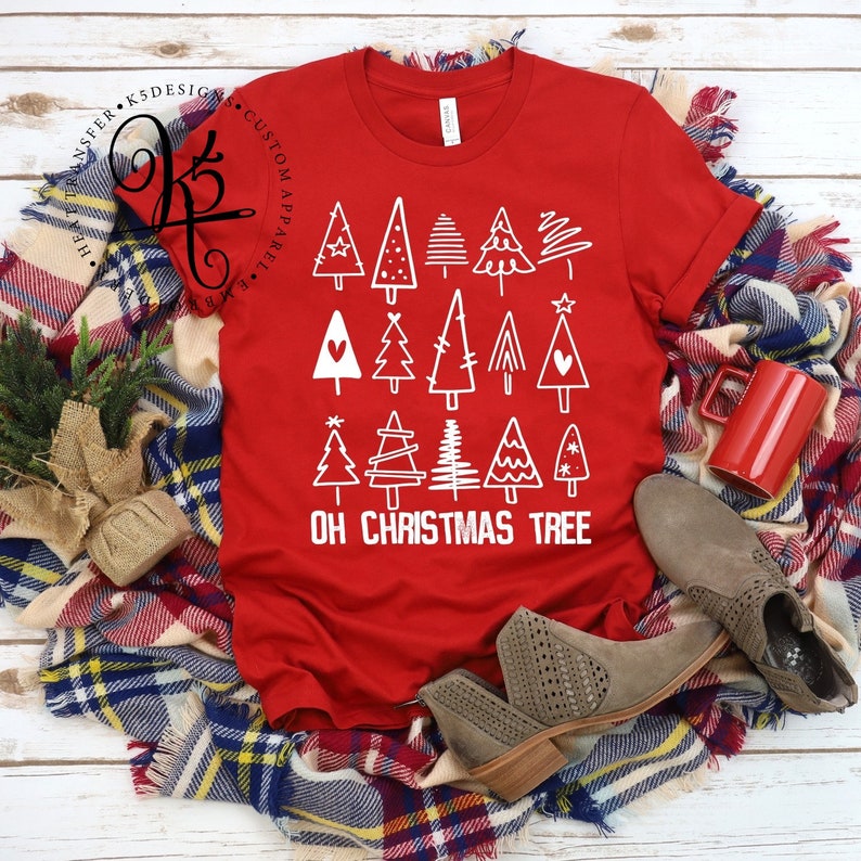 Christmas Shirt / Christmas Tree Shirt / Cute Holiday Shirt / Etsy