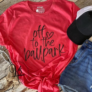 Game Day Vibes / Off To The Ballpark / Baseball Shirt / Softball Shirt / Softball Tee / Baseball Tee / Game Day / Unisex / Bella + Canvas
