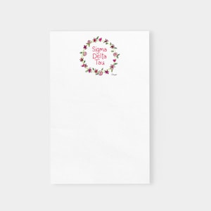 Sigma Delta Tau Vines Sorority Officially Licensed Notepad