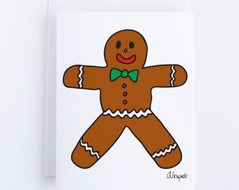 Gingerbread Man Notecard Set