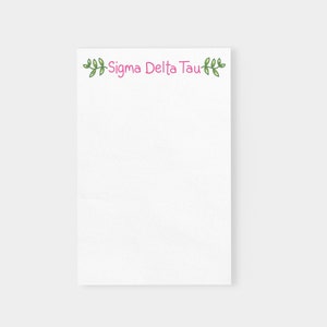 Sigma Delta Tau Vines Sorority Officially Licensed Notepad