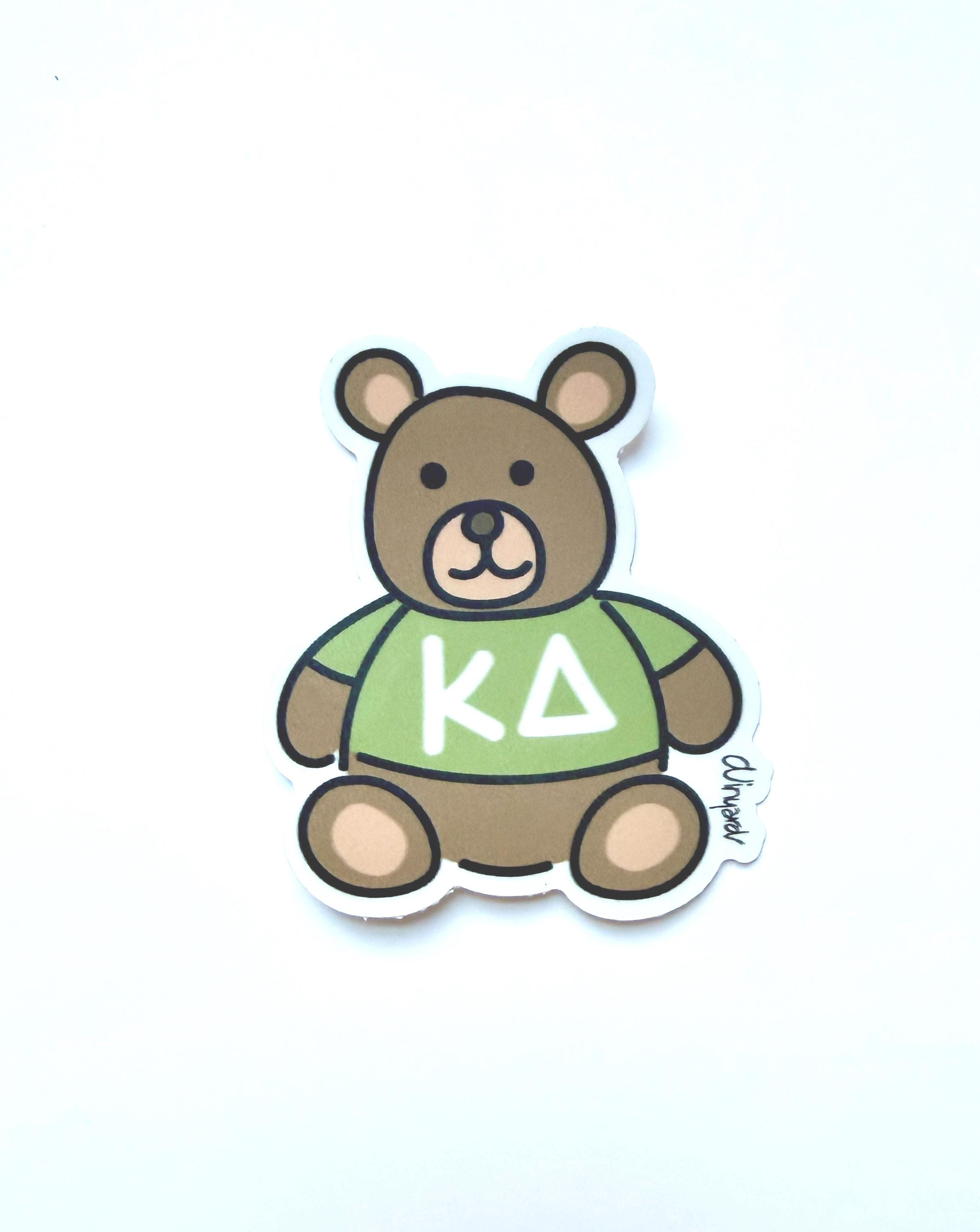 Kappa Delta Teddy Bear Die Cut Sticker - Etsy