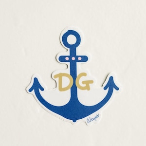 Delta Gamma Sorority Anchor Die Cut Sticker