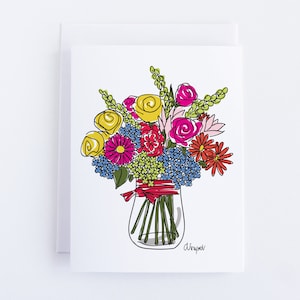 Tulsa Toni&#39;s Floral Bouquet Notecard Set
