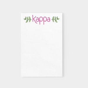 Kappa Kappa Gamma Vines Sorority Officially Licensed Notepad
